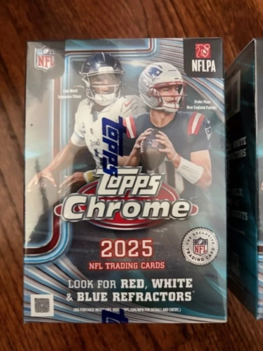 2025 Topps Chrome NFL Football Blaster Box Lot of 2 Hobby Value Sealed - Picture 3 of 9
